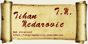 Tihan Medarović vizit kartica